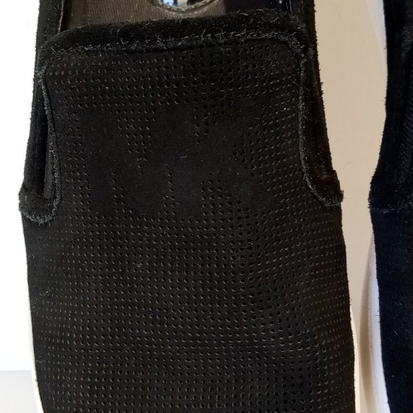 Michael Kors KEATON Slip-ons women's 8.5 Black Suede Leather HL17F Great Cond - Picture 11 of 12